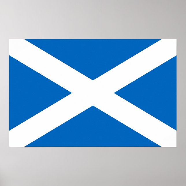 Poster med Flagga Skottland (Framsidan)