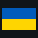 Poster med Flagga Ukraina<br><div class="desc">Fantastiskt poster med Ukrainas flagga. Den här produkten har sitt anpassade.</div>