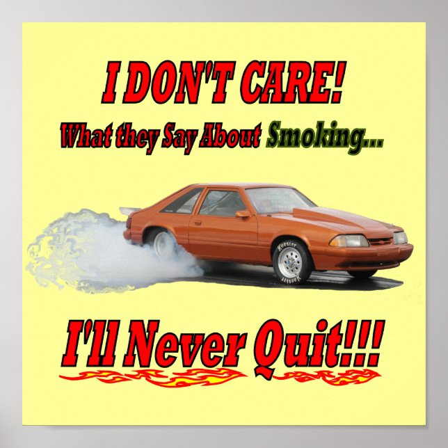 Poster med "Jag bryr mig inte om vad de säger.." (Framsidan)