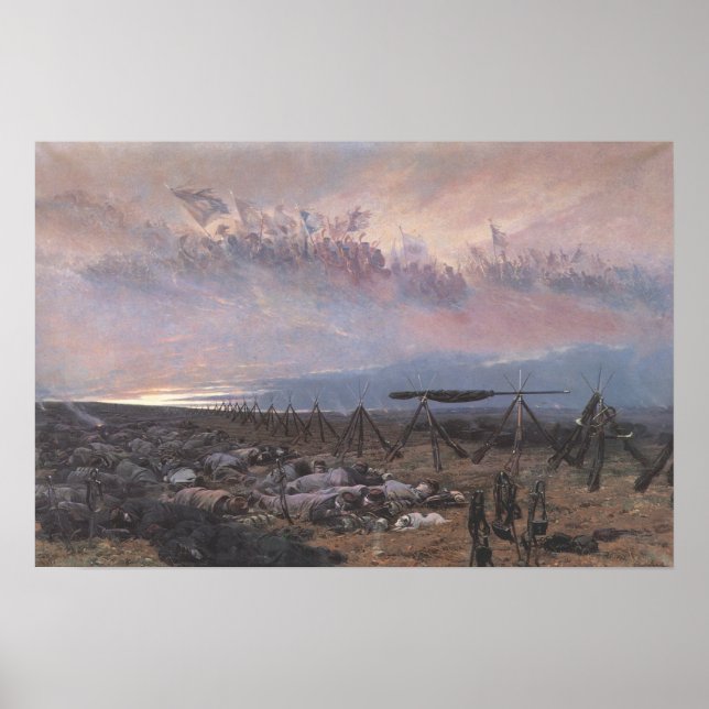 Poster med Jean Baptiste E. Detaille Painting (Framsidan)