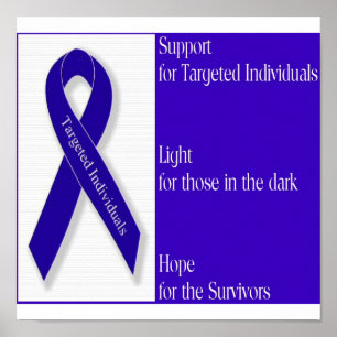 Poster med Logotypen Indigo Ribbon