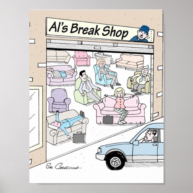 Poster med mekanisk Tecknad av Sal Caradonna (Framsidan)