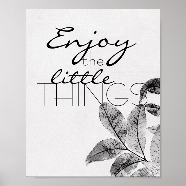 poster med motiveringscitat njut av sak (Framsidan)