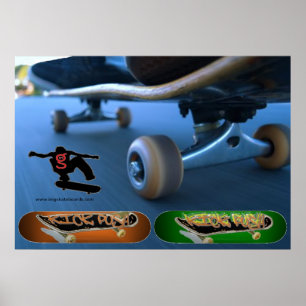 Poster med Nick Push (Skateboarding)