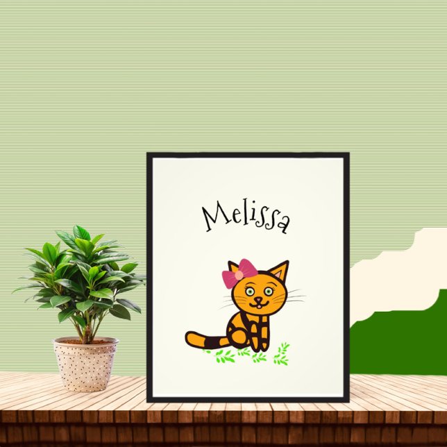 Poster med orange katt (Skapare uppladdad)