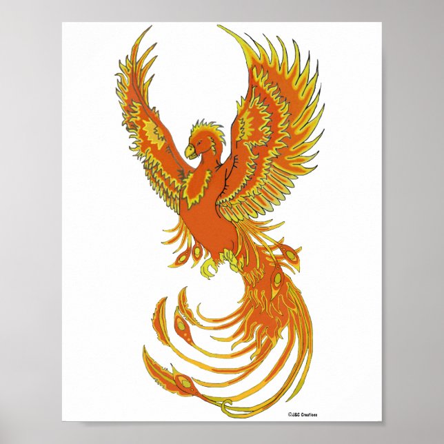 Poster med Phoenix-Stigning (Framsidan)