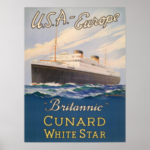 Poster med Poster av reklam för kryssad Frakt