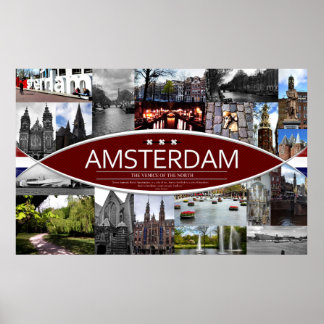 Poster med scener från Amsterdam