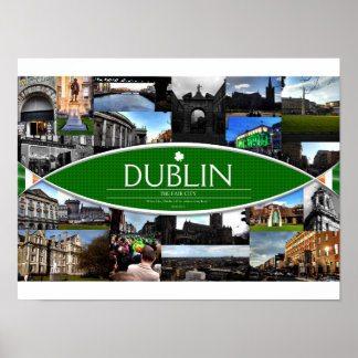 Poster med scener från Dublin