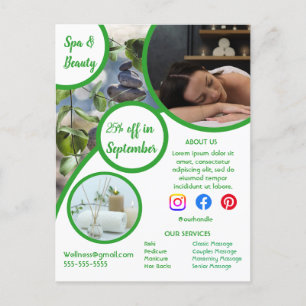 poster med svep i hälsa-centergym vykort