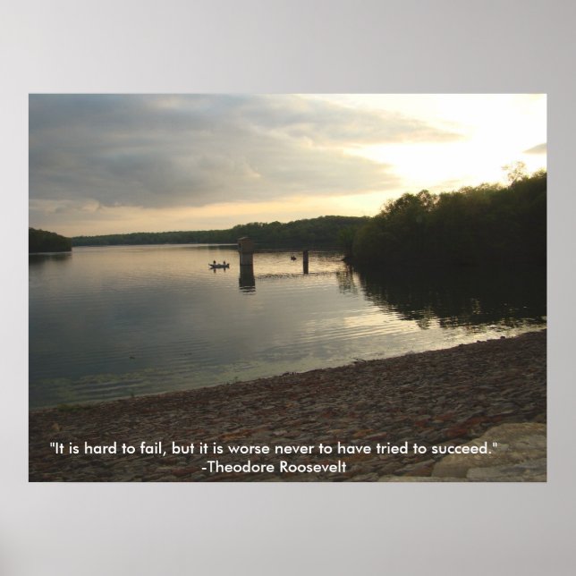 Poster med Theodore Roosevelt-citat (Framsidan)