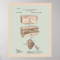 Poster med tonad Vintage Ammo-patron