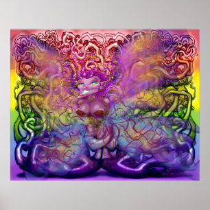 Poster med trådlöst Pixie Rainbow Magic