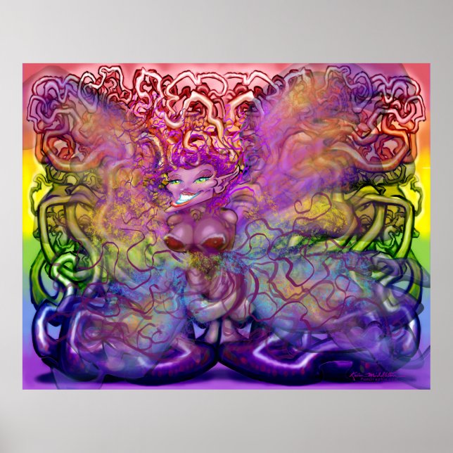 Poster med trådlöst Pixie Rainbow Magic (Framsidan)
