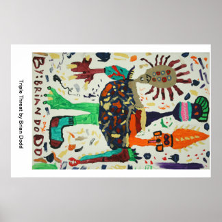 Poster med trippelhot