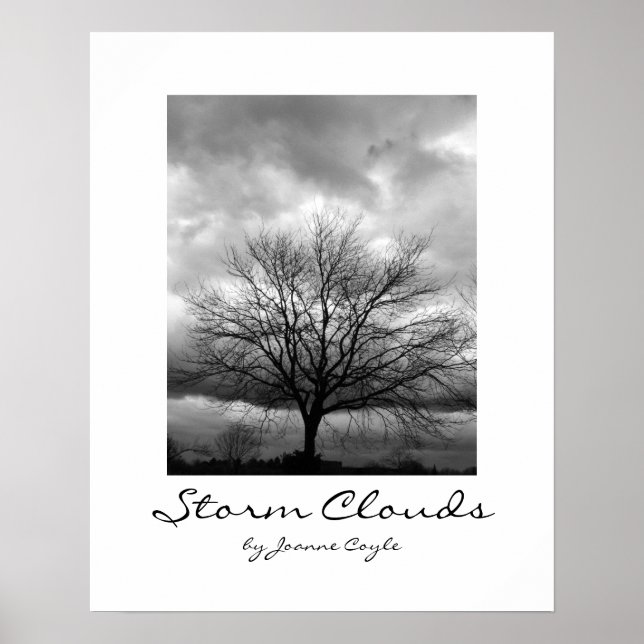 POSTER med uppgraderingsalternativet "Storm Clouds (Framsidan)