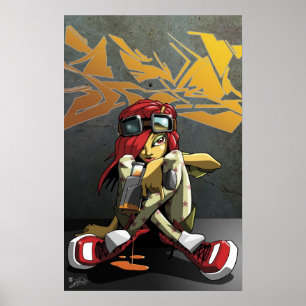 Poster med väggfärg