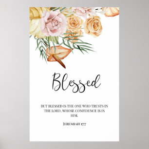 Poster med välsignat Happy thanksgiving