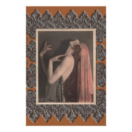 Poster med Vintage Dancer Perfect Poster