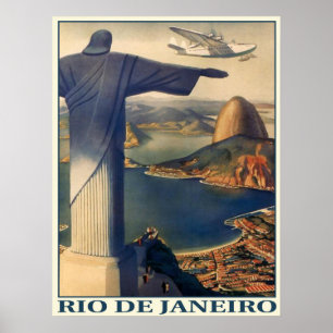 Poster med Vintagen Rio de Janeiro Print
