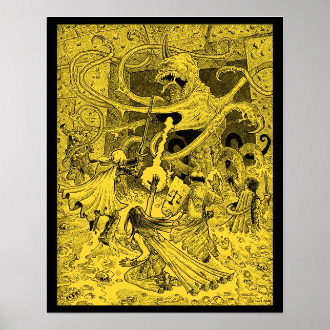 Poster med Zargon 16 x 20 tum sepia (Framsidan)