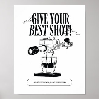 Poster mer esresso minus Depresso