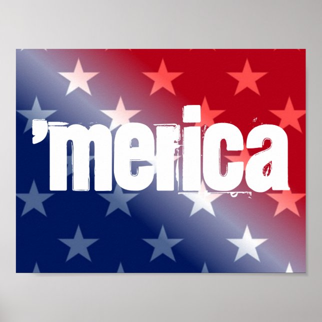 poster "Merica 11" x 8,5" (Framsidan)