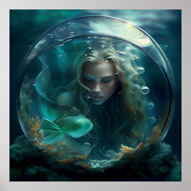 Poster mermaid (Framsidan)