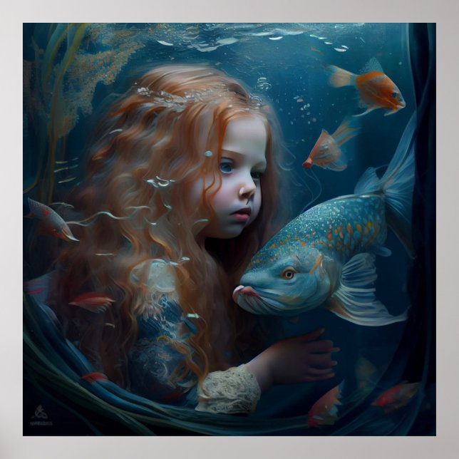 Poster mermaid (Framsidan)