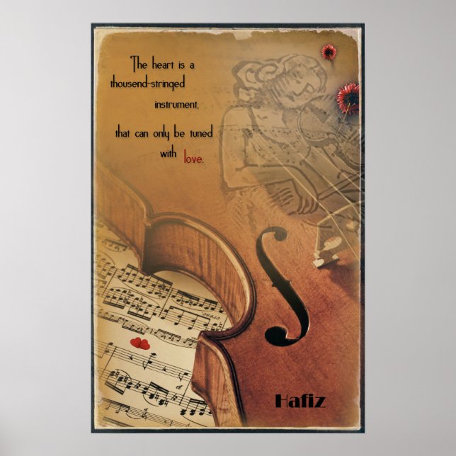 Poster met Hafiz - icke-reflekterat instrument (Framsidan)