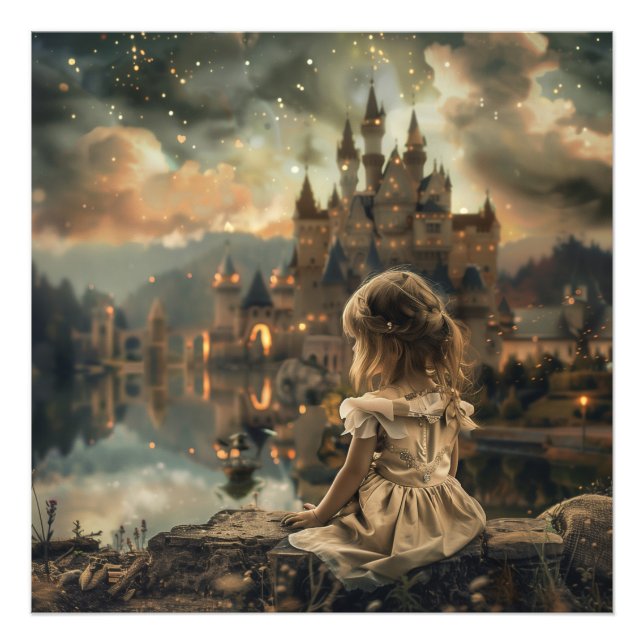 Poster met Princess Elly - Magisch Wanddecor  (Framsidan)