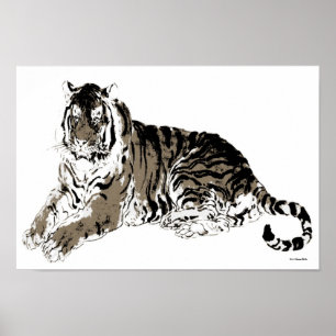 Poster mjuka upp tiger