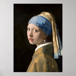 Pôster Moça do Brinco de Pérola Poster