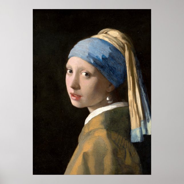 Pôster Moça do Brinco de Pérola Poster (Framsidan)