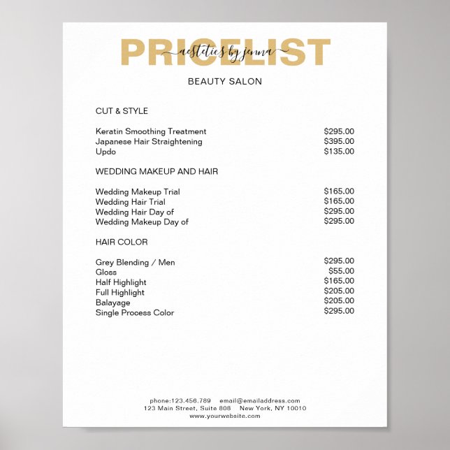 Poster Modern förenklad förhandsvisning (Framsidan)