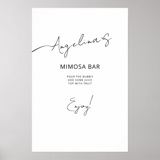 Poster Möhippa i elegant stil. (Framsidan)