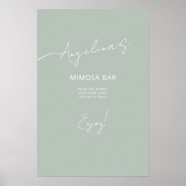 Poster Möhippa i elegant stil. (Framsidan)