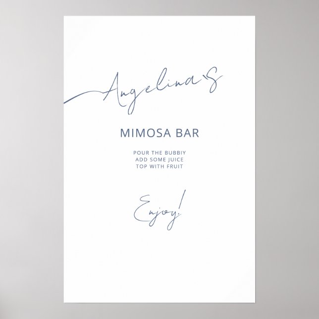 Poster Möhippa i elegant stil. (Framsidan)