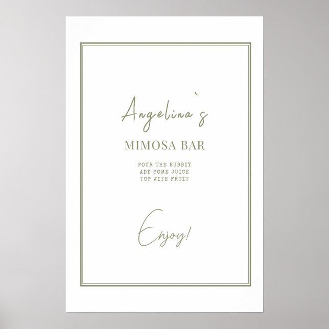 Poster Möhippa i elegant stil. (Framsidan)