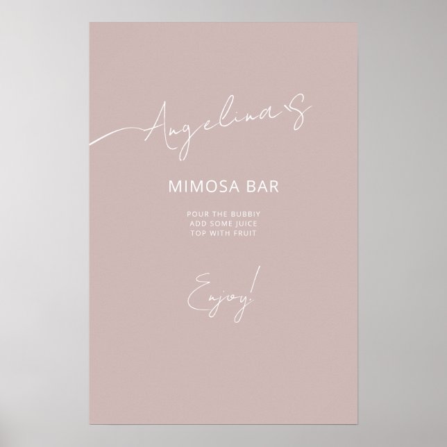Poster Möhippa i elegant stil. (Framsidan)