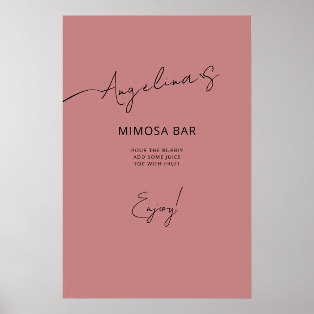 Poster Möhippa i elegant stil. (Framsidan)