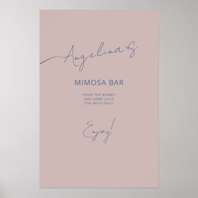 Poster Möhippa i elegant stil. (Framsidan)