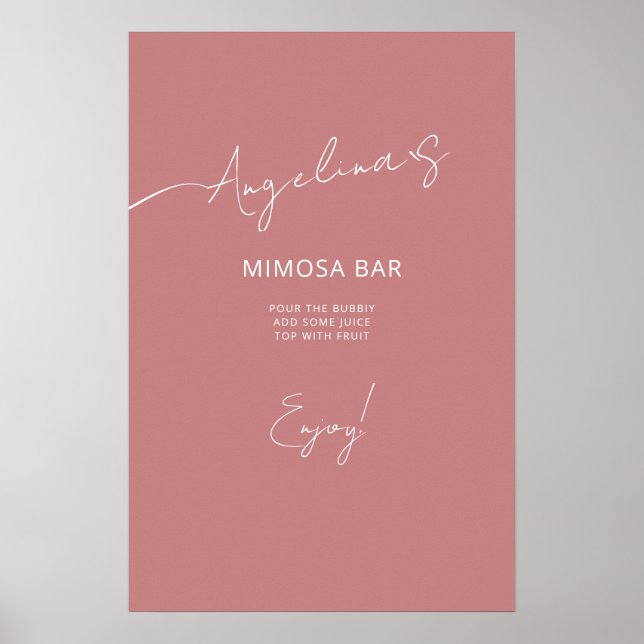Poster Möhippa i elegant stil. (Framsidan)