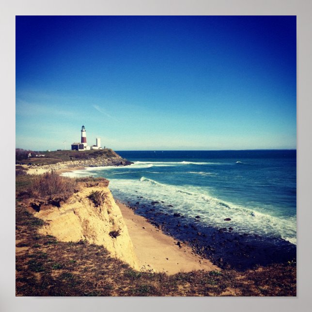 poster montauk point fyr (Framsidan)