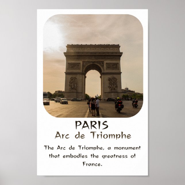Poster monument de Paris : Arc de Triomphe (Framsidan)