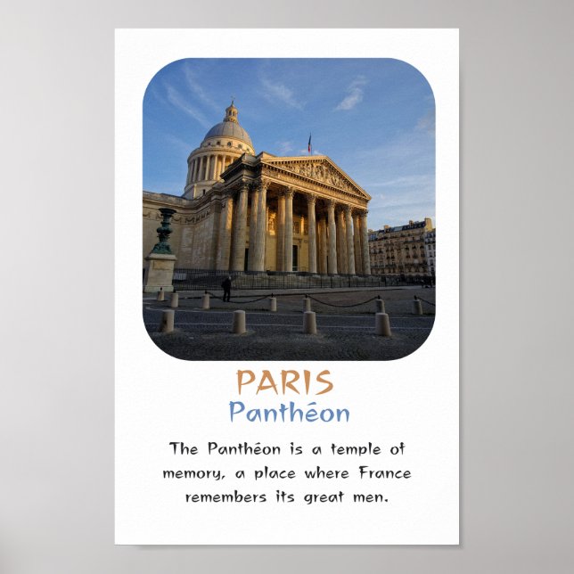 Poster monument de Paris : Pnathéon (Framsidan)