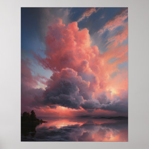 Poster moody teckningsutskrift av konst