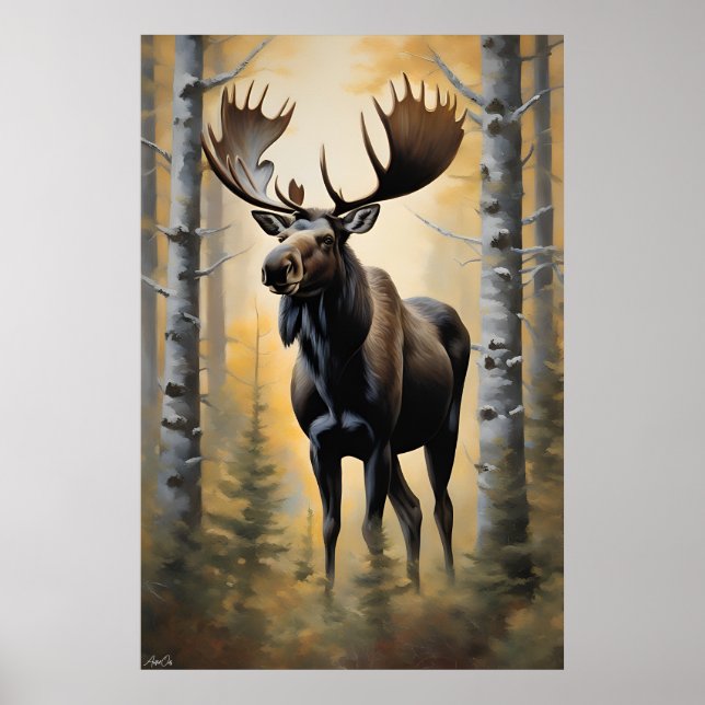 Poster | Moose | Måla Stil (Framsidan)