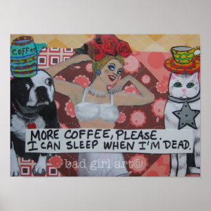 POSTER--MOREKAFFE BEHAR. JAG KAN SOVA POSTER