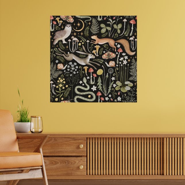 Poster mörk Forest (Vardagsrum 2)